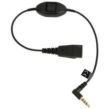 QD Cord to 3.5mm plug without call controller e.g. Blackberries, I-Phones