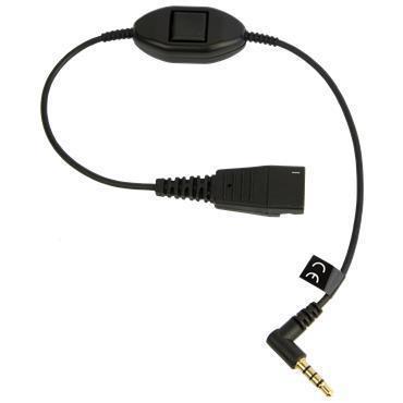QD Cord to 3.5mm plug without call controller e.g. Blackberries, I-Phones