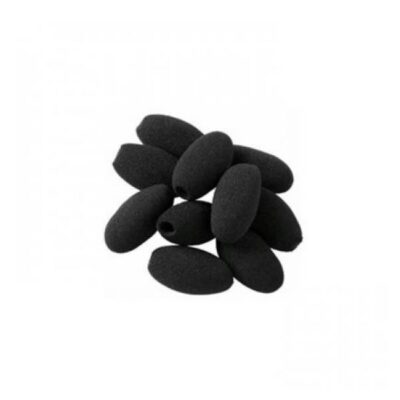 COPRIMICROFONO IN GOMMAPIUMA PER JABRA BIZ 2300 & BIZ 2400 II - CONFEZIONE 10 PCS