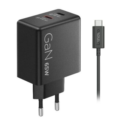 Caricabatterie Lenovo Dual USB-C 65W GaN