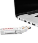 BLOCCA PORTE USB ARANCIONE + 4 SERRATURE