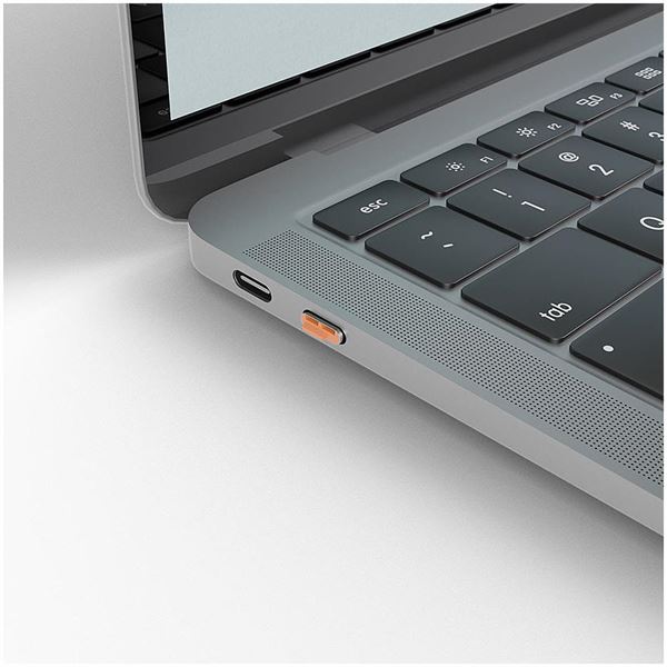 BLOCCA PORTE USB-C ARANCIONE + 4 SERRATURE