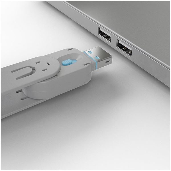 BLOCCA PORTE USB BLU