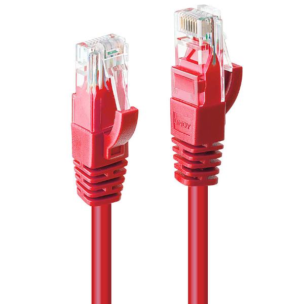 Cavo di Rete Cat.6 U/UTP Rosso, 3m