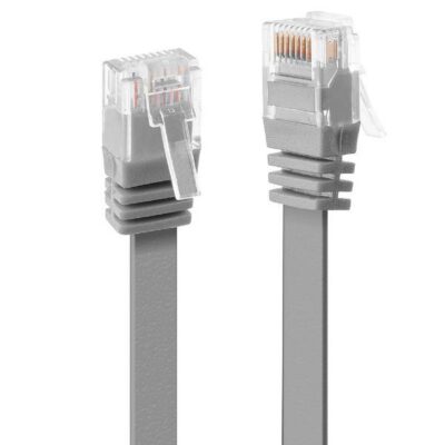 Cavo di Rete Cat.6 U/UTP Flat Grigio, 5m