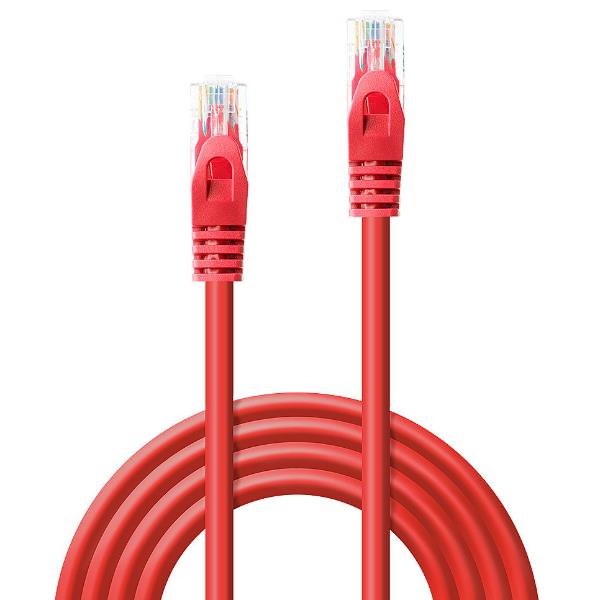Cavo di Rete Cat.6 U/UTP Rosso, 3m