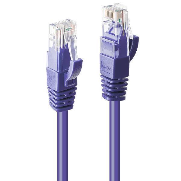 Cavo di Rete Cat.6 U/UTP Viola, 1m