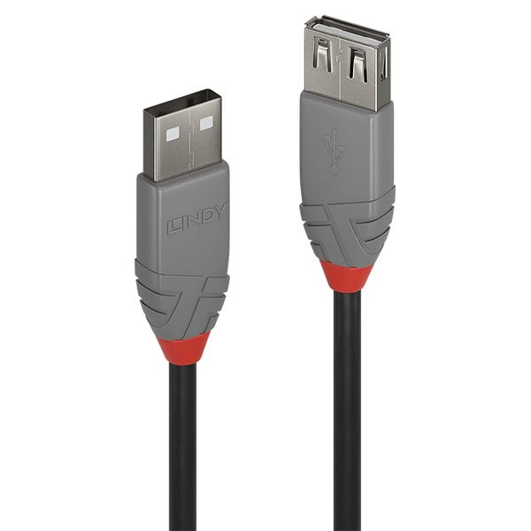 PROLUNGA USB 2.0 TIPO A NERO, 2M