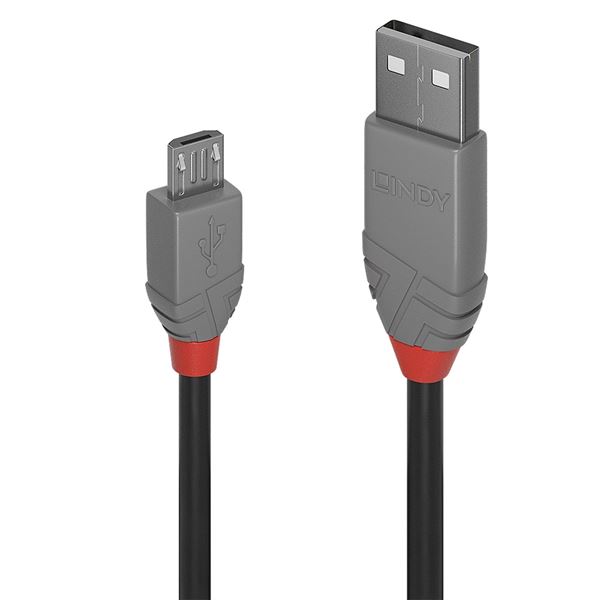 CAVO USB 2.0 TIPO A/micro B NERO, 0,5M