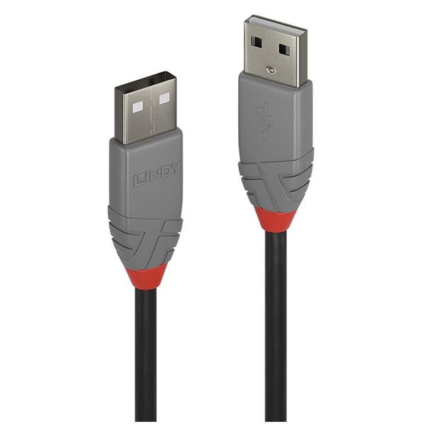 CAVO USB 2.0 TIPO A GRIGIO, 1M