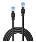 Cavo di Rete Cat.6A S/FTP LSZH Nero, 7.5m