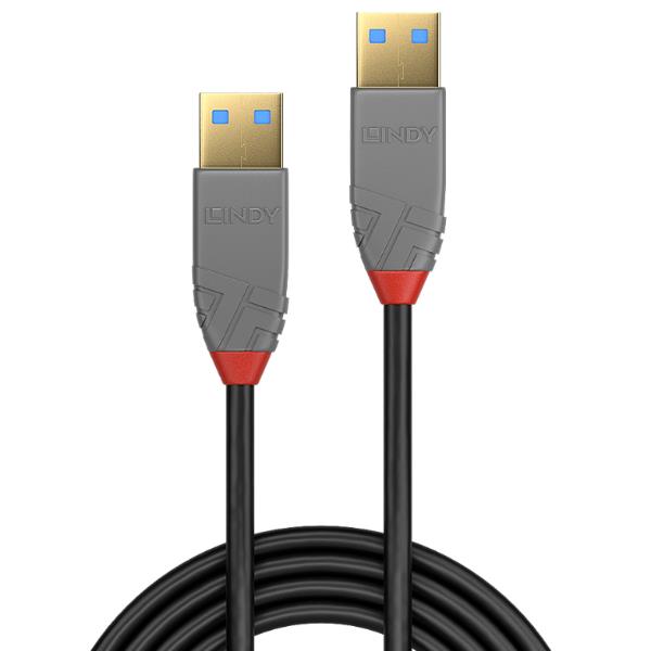 Cavo USB 3.2 Tipo A a A, 5 Gbit/s, Anthra Line, 0.5m