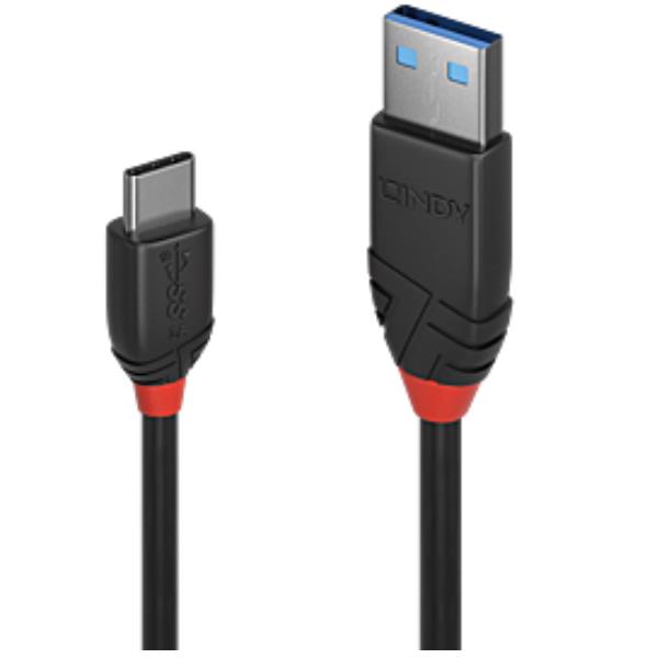 Cavo USB 3.2 Tipo A a C, 10Gbit/s, Black Line, 0.5m