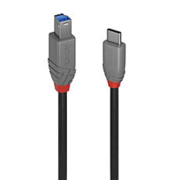 Cavo USB 3.2 Tipo C a B, 5Gbit/s, Anthra Line, 2m