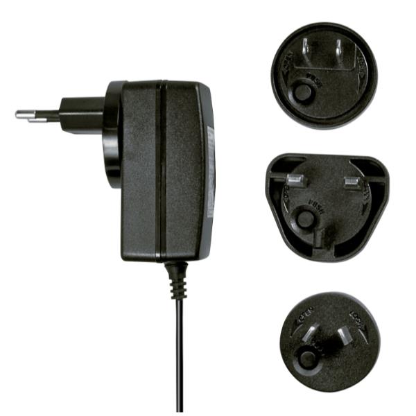 Alimentatore 5VDC 3A Multi-country, 3.5/1.35mm