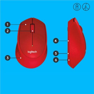 M330 SILENT MOUSE RED