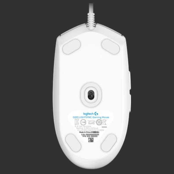 G203 LIGHTSYNC GAMING MOUSE WHITE