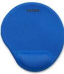 NILOX TECH - Tappetino per mouse ergonomico, base anti scivolo, poggia polsi in gel, scorrimento fluido e preciso