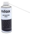 NILOX TECH - Bomboletta Aria Compressa ideale per rimuovere polvere, non lascia residui o tracce, fornito di cannuccia per indirizzare aria, capacità 400ML