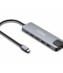 NILOX TECH - Docking station con porta USB-C, 2 porte HDMI 4K, 4 porte USB, RJ45, USB-C potenza massima 100 Watt