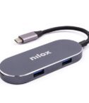 NILOX TECH - Docking station con porta USB-C, tecnologia Power delivery, HDMI 4K, 3 porte USB-C 3.2, potenza massima 87 Watt