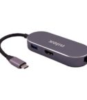NILOX TECH - Mini docking station con porta USB-C, HDMI 4K, 3 porte USB 3.2, RJ45, tecnologia Power Delivery