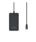 NILOX TECH - Caricabatteria da rete per laptop, potenza massima 65 Watt, tecnologia GaN, cavo USB-C integrato, lunghezza cavo 1.8 metri