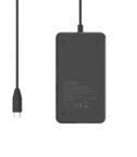 NILOX TECH - Caricabatteria da rete per laptop, potenza massima 90 Watt, tecnologia GaN, cavo USB-C integrato, lunghezza cavo 1.8 metri