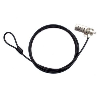 NILOX TECH - Lucchetto di sicurezza con combinazione, lunghezza cavo 1.8 mt, combinazione riconfigurabile a 4 cifre, slot di sicurezza Kensington® K-Slot standard