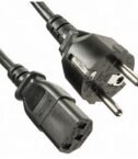 NILOX TECH - Cavo alimentazione con connettore IEC C13 a connettore CEE 7/4 Schuko 16A, lunghezza cavo 1.8 mt, femmina a maschio