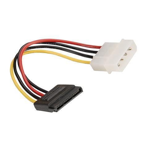 NILOX TECH - Cavo alimentazione con connettore SATA 15pin M to 5.25" 4pin M 0.15m, lunghezza cavo 15 cm