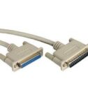 NILOX TECH - Cavo con connettore RS232 a connettore RS232 25 poli, maschio a femmina, lunghezza cavo 9 mt, contatti in bronzo rivestiti in oro, 25 linee collegate 01:01