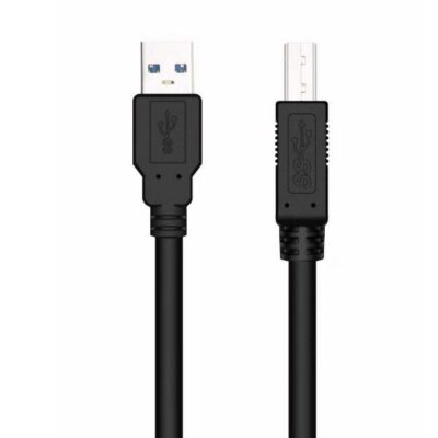 NILOX TECH - Cavo di collegamento con connettore USB-A 3.0 a connettore USB-B 3.0, maschio a maschio, lunghezza cavo 1,8 mt