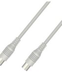 NILOX TECH - Cavo di congiunzione Video Antenna con connettore 9.5 mm a connettore 9.5 mm, maschio a femmina, lunghezza cavo 2 mt, adattatore Maschio–Maschio incluso confezione