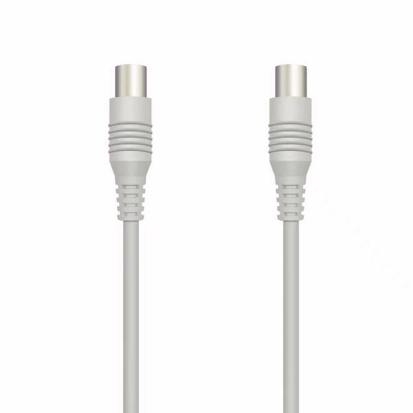NILOX TECH - Cavo di congiunzione Video Antenna con connettore 9.5 mm a connettore 9.5 mm, maschio a femmina, lunghezza cavo 3 mt, adattatore Maschio–Maschio incluso (Retail pack)