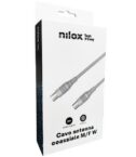 NILOX TECH - Cavo di congiunzione Video Antenna con connettore 9.5 mm a connettore 9.5 mm, maschio a femmina, lunghezza cavo 2 mt, adattatore Maschio–Maschio incluso (Retail pack)