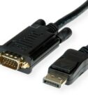 NILOX TECH - Cavo con connettore display port 20 Pin maschio a connettore VGA maschio, lunghezza cavo 2 mt, risoluzione fino a 1920x1080 a 60Hz