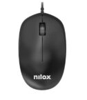 NILOX TECH - Kit Tastiera, connessione USB-A, lunghezza cavo 1.5 mt + Mouse ottico, 1200DPI, connessione USB-A, lunghezza cavo 1.5 mt, 3 tasti