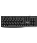 NILOX TECH - Kit Tastiera, connessione USB-A, lunghezza cavo 1.5 mt + Mouse ottico, 1200DPI, connessione USB-A, lunghezza cavo 1.5 mt, 3 tasti