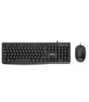 NILOX TECH - Kit Tastiera, connessione USB-A, lunghezza cavo 1.5 mt + Mouse ottico, 1200DPI, connessione USB-A, lunghezza cavo 1.5 mt, 3 tasti