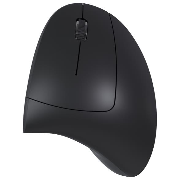 NILOX TECH - Mouse ottico verticale, connessione wireless 2.4 Ghz, 1600DPI, 6 tasti, funziona con pile AA(non incluse), ergonomico