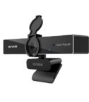 NILOX TECH - Webcam con risoluzione 4K 30 fps, auto focus, cavo USB-A con adattatore USB-C, 2 microfoni integrati, plug & play