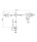 SUPPORTO TAVOLO 2X1 MORSETTO