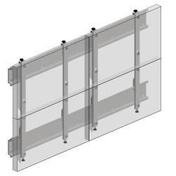 STR.VIDEOWALL 2X2 PER 55