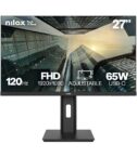 NILOX TECH - Monitor Regolabile 27" 120Hz/IPS/Full HD/USB-C 65W/Multimedia