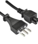 NILOX TECH - Cavo alimentazione con connettore CEI 23-16/VII a connettore IEC C5, maschio a maschio, lunghezza cavo 1.8 mt
