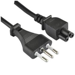 NILOX TECH - Cavo alimentazione con connettore CEI 23-16/VII a connettore IEC C5, maschio a maschio, lunghezza cavo 1.8 mt