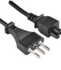 NILOX TECH - Cavo alimentazione con connettore CEI 23-16/VII a connettore IEC C5, maschio a maschio, lunghezza cavo 1.8 mt