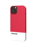 PANTONE - Cover in TPU bicolore rosso e bianco bordi anti-scivolo protezione tasti laterali compatibile con Apple iPhone 13 Pro