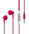 PANTONE - Auricolare Stereo in-ear a filo con jack 3.5 mm, tasto alla risposta e cavo tondo